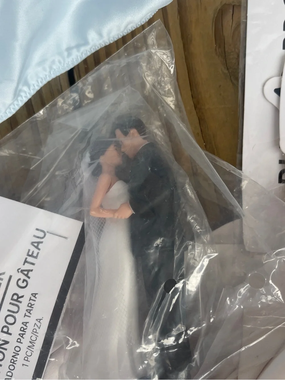 Bride wedding Bundle - Robes, cake topper, ring ice cubes